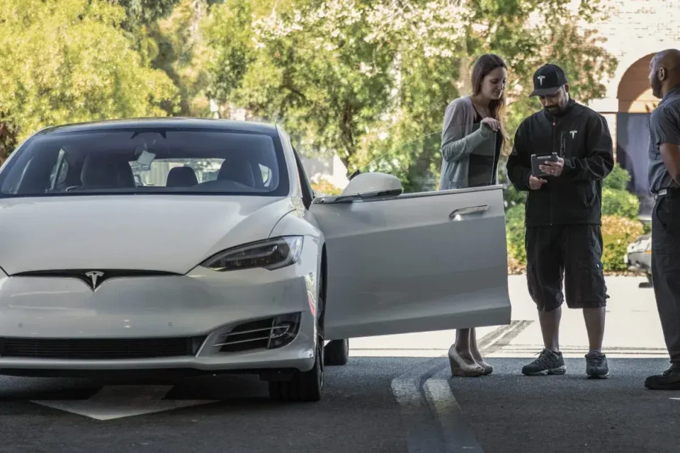 Tesla's delivery: Elon Musk, CEO of Tesla, speaking to a group of investors and analysts about the company's recent delivery setbacks and its plans for recovery.